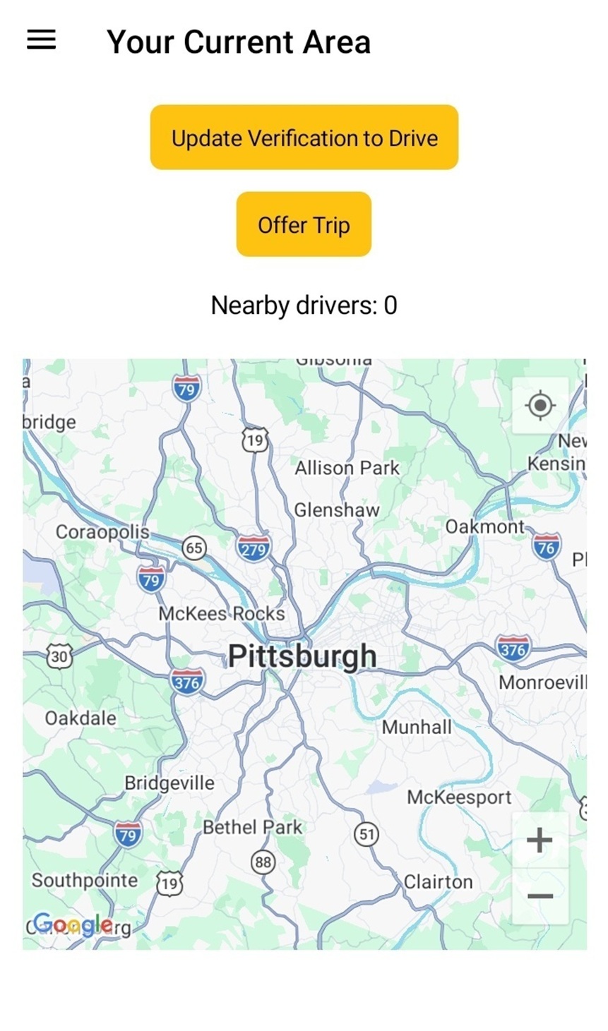 TaxiSearcher Passenger Detected Area